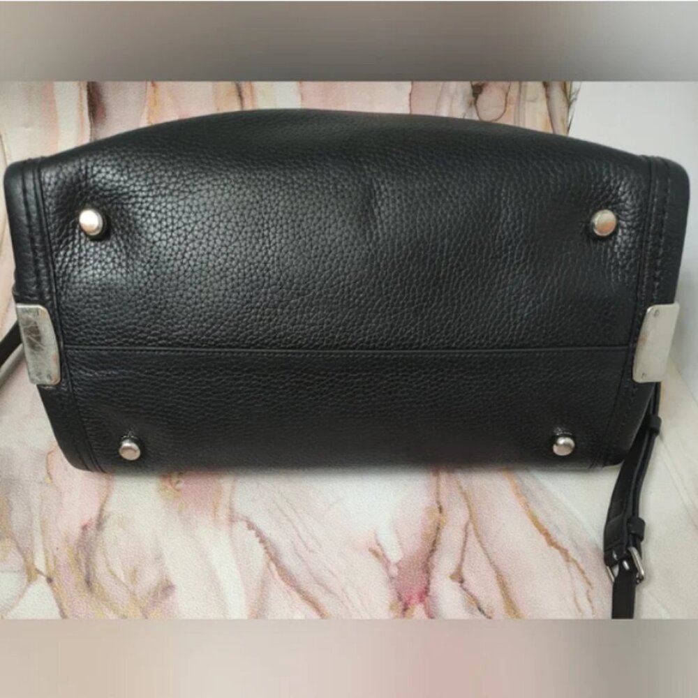 Coach Swagger Carryall In Pebble Leather Black with Silver Style No.34408 - Picture 3 of 15